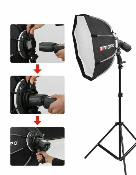 Triopo Softbox 55 65 90cm 120cm Octagon Umbrella Softboxes