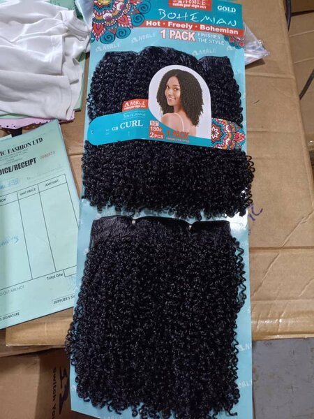 Tissage Bouclé Bohème Noir