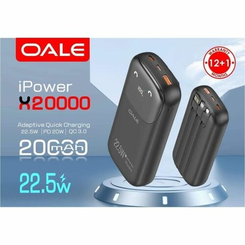 Power Bank OALE 20000mAh 22.5W
