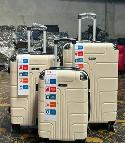 Ensemble de valises beige ABS rigide