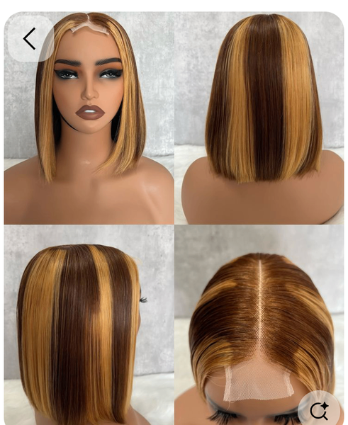 Perruque Bob Méchée