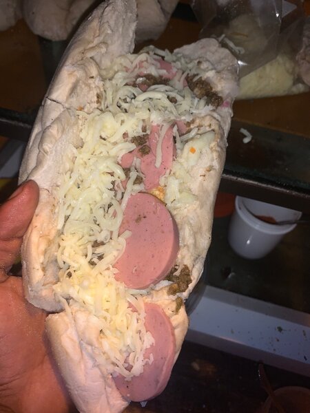 Panini fromage saucisson