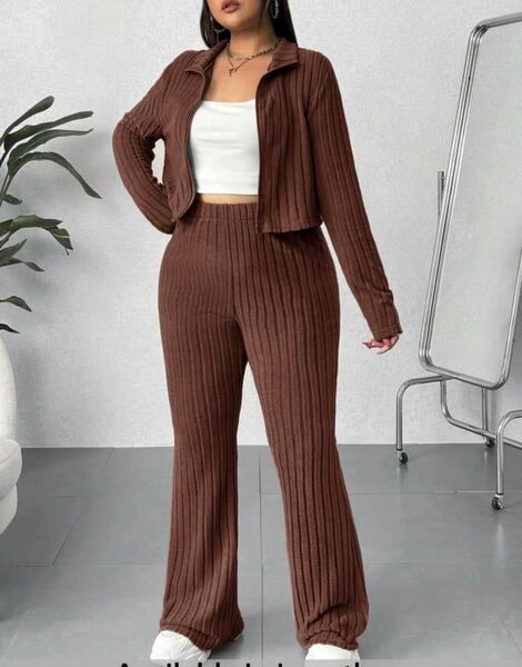 Ensemble survêtement marron pour femme