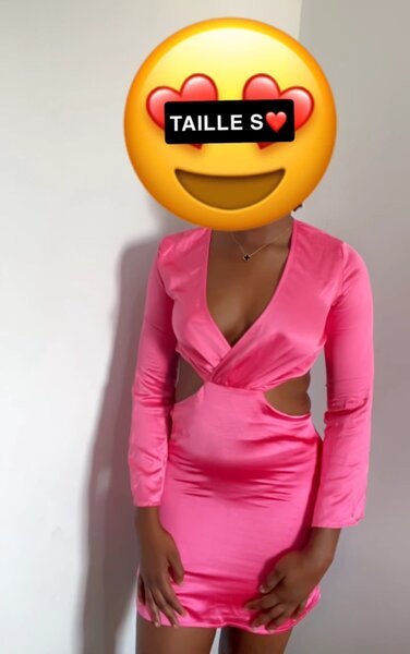 Robe moulante rose sexy