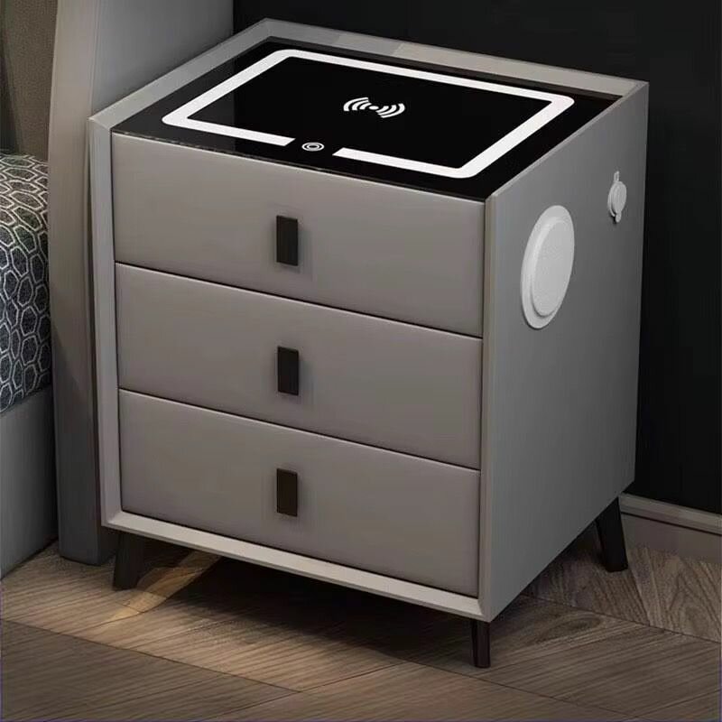 Table de Chevet avec Chargeur Sans Fil