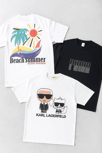 Lot de T-shirts Imprimés Homme