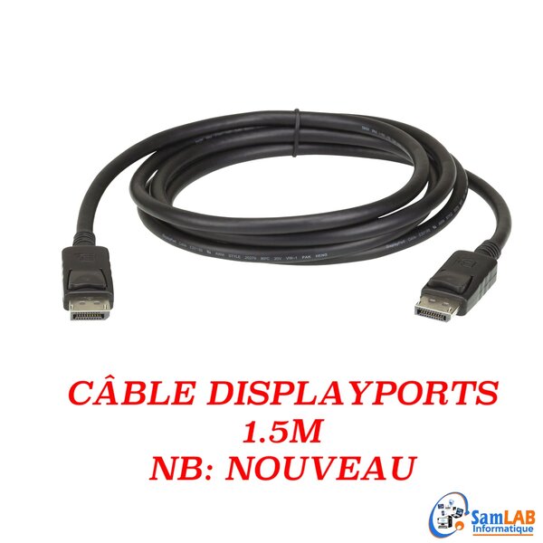 Câble DisplayPort 1.5m