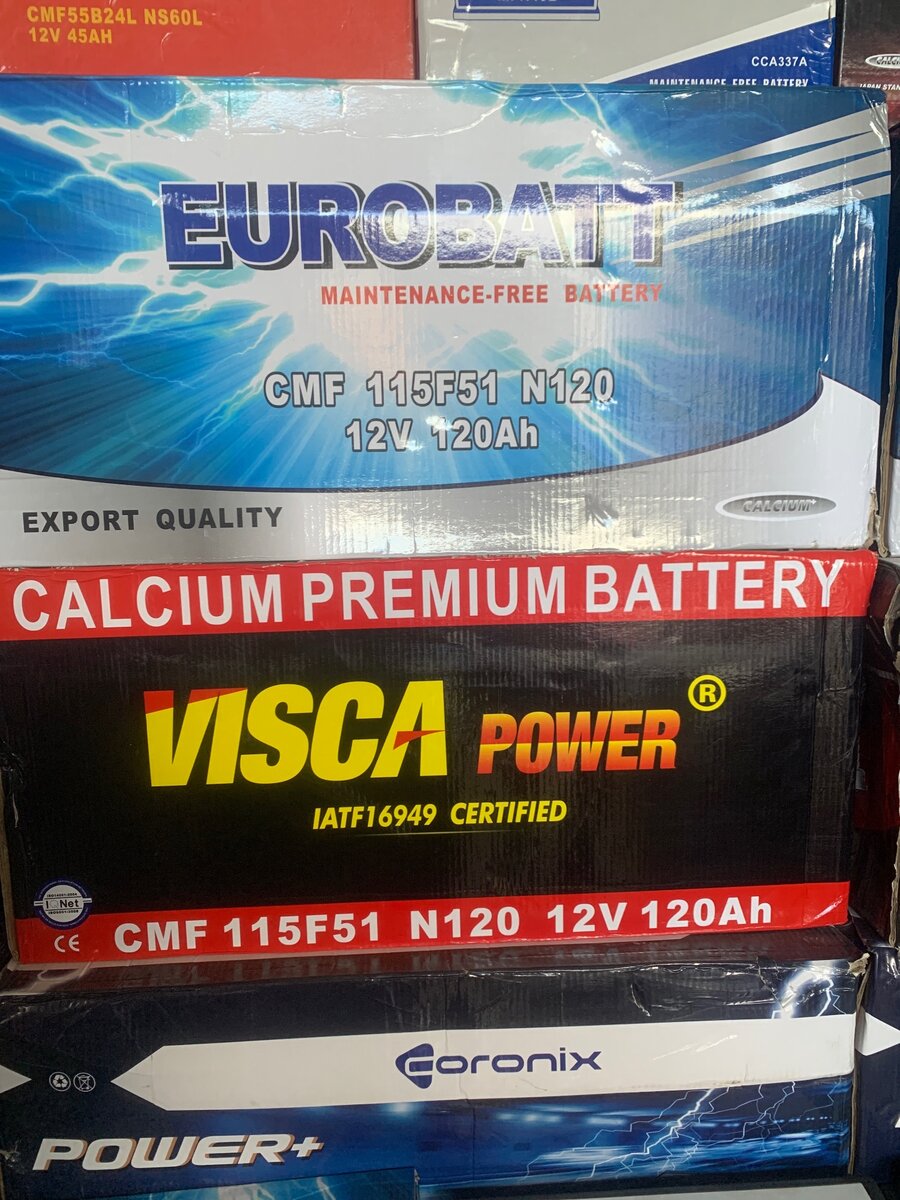 Heavy duty car batteries