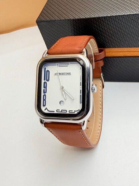 Montre vintage en cuir homme