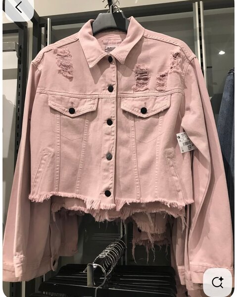 Veste courte en jean mode