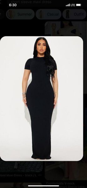 Ladies black dress available
