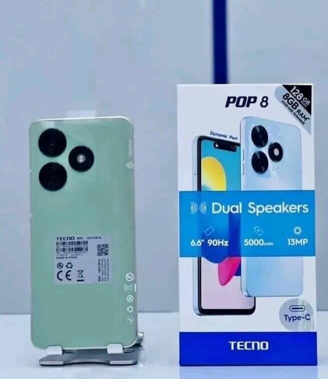 Tecno POP 8 - Smartphone 6.6'' 90Hz, 8GB+64GB