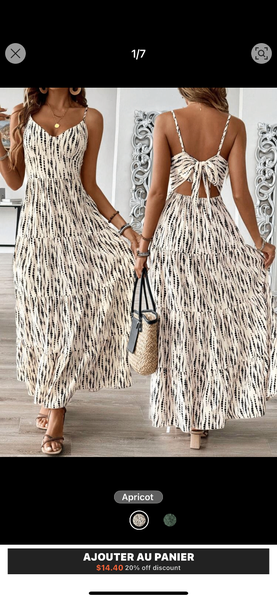 Robe longue d'été à bretelles