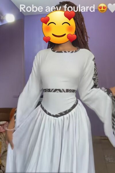 Robe élégante à motifs