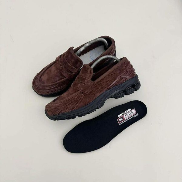 Mocassins en cuir marron robustes