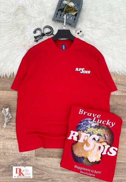 T-shirt rouge tendance