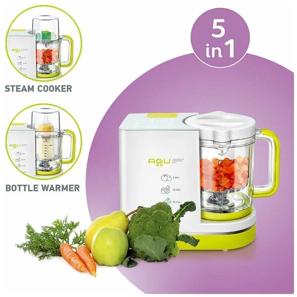 Пароварка блендер для детского питания, Agu baby  5 в 1