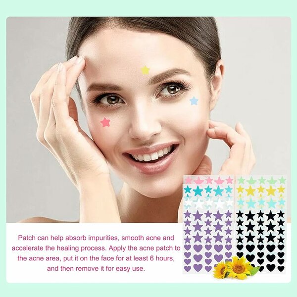 Patchs Anti-Acné Étoiles