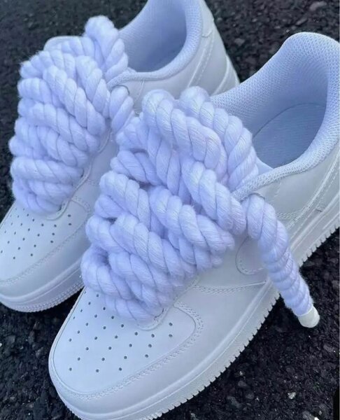 Lacets Épaissis en Tricot pour Nike Air Force 1