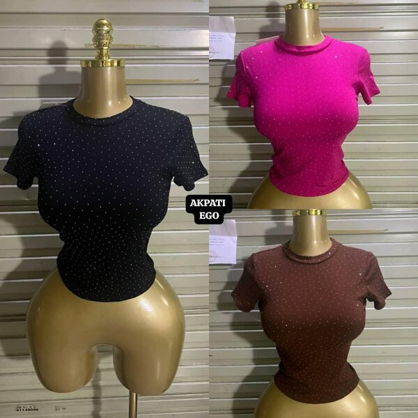 T-shirts à paillettes pour femmes