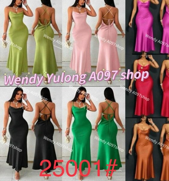 Robe Longue Satin Soirée