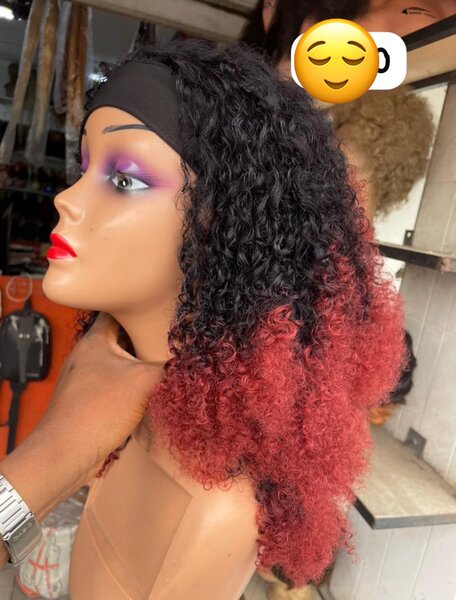 Perruque Bouclée Dégradé