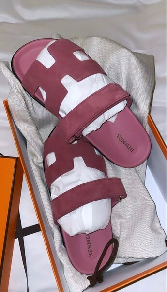 Sandales femme Hermes marron