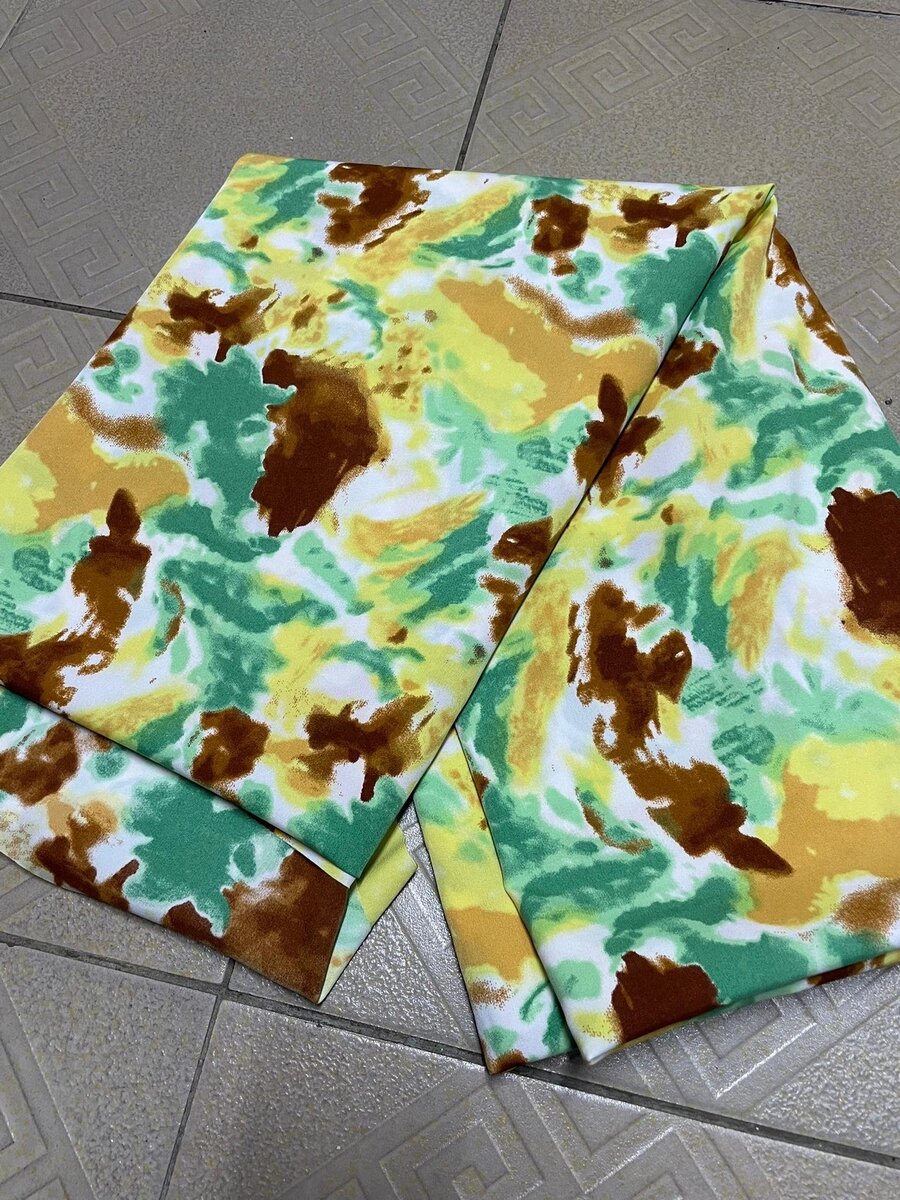 Tissu  vibrant multicolore