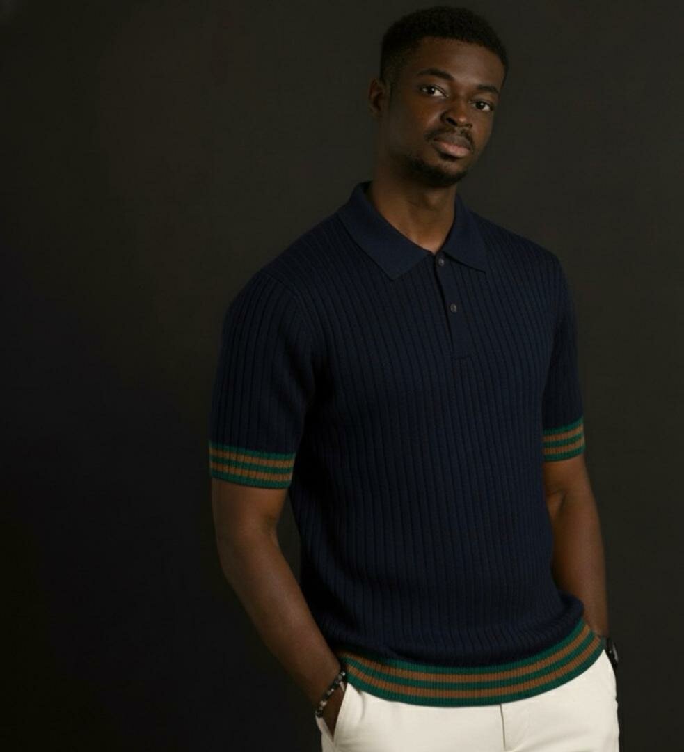 Polo élégant en maille pour homme