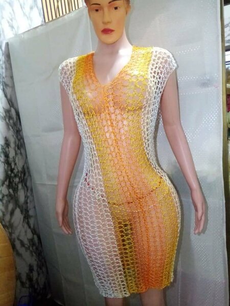 Robe en crochet bohème