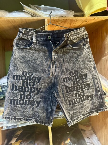 Short en jean délavé tendance