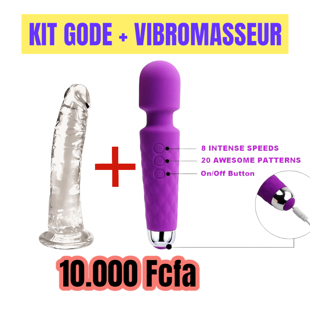 Sextoys kit gode + Vibro Masseur SA