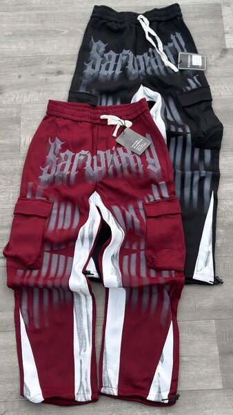 Pantalons Cargo à Imprimé Streetwear