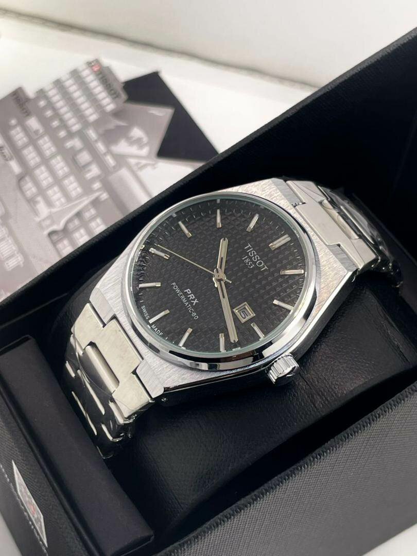 Montre en bracelet acier tisso