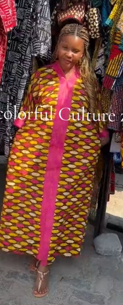 Women's long dress with print