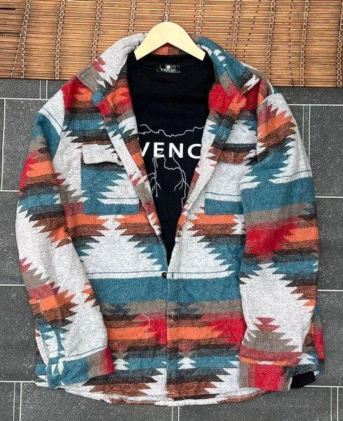 Veste Colorée Ethnique Homme