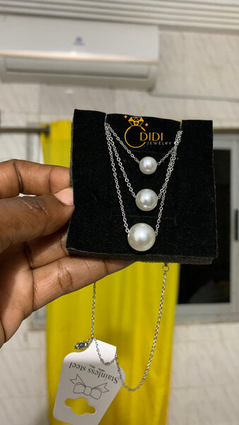 Collier perles multi-rangs élégantes