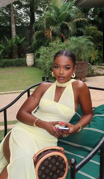 Robe Élegante Jaune Femme