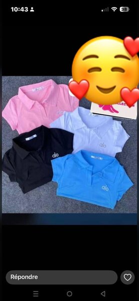 Polos colorés pour femmes