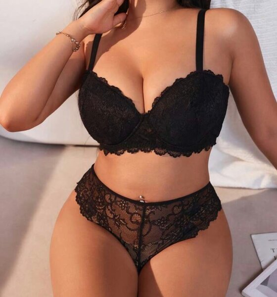 Ensemble Lingerie Dentelle Noire