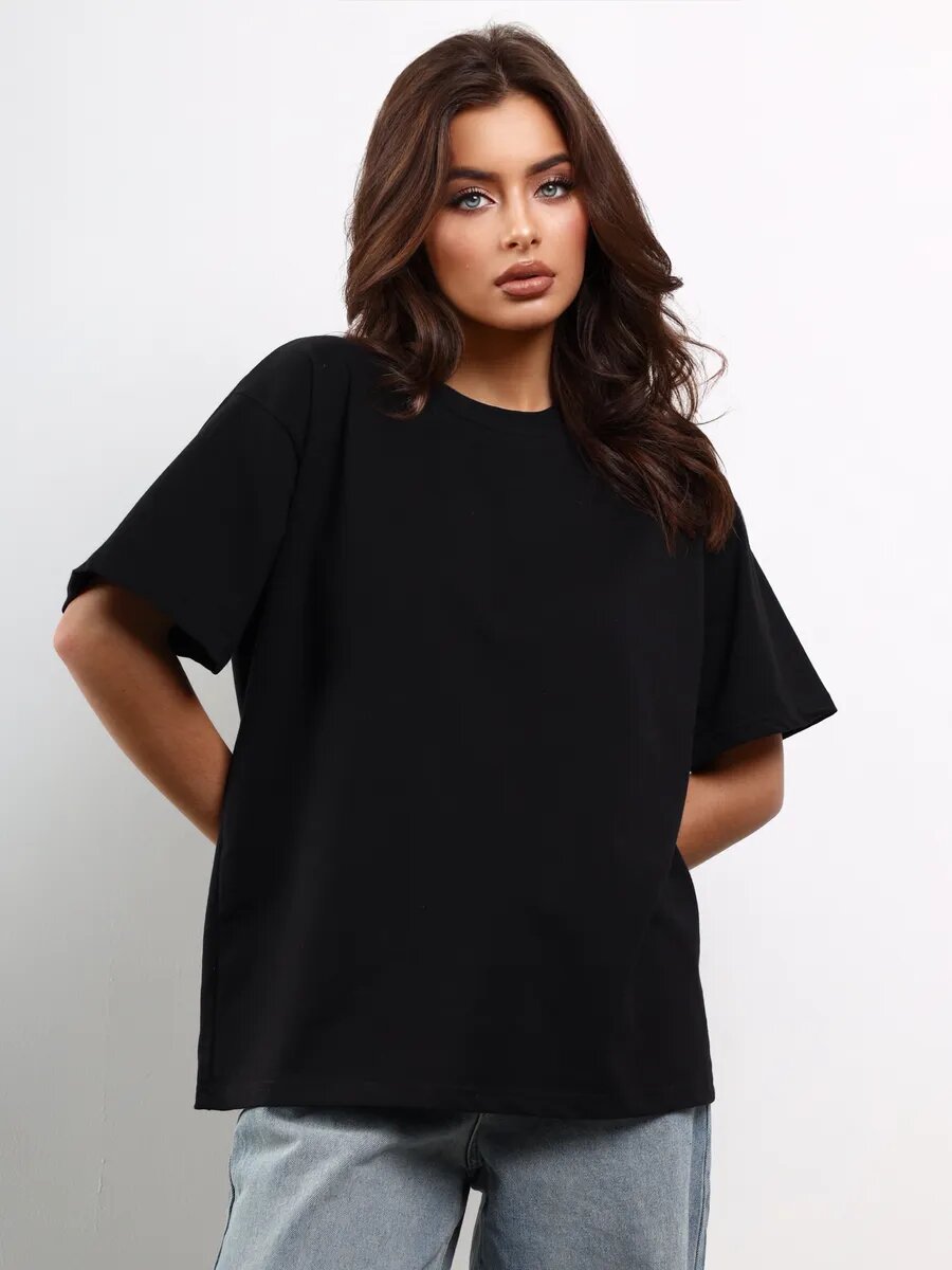 Плотная оверсайз футболка 230г