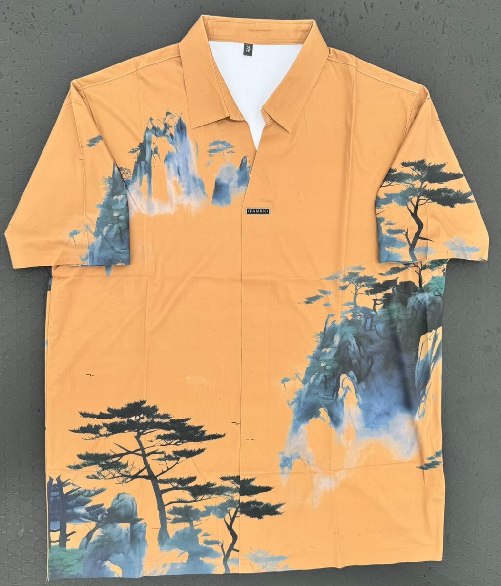 Chemise à motifs modernes