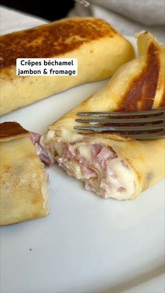 Crêpes jambon fromage