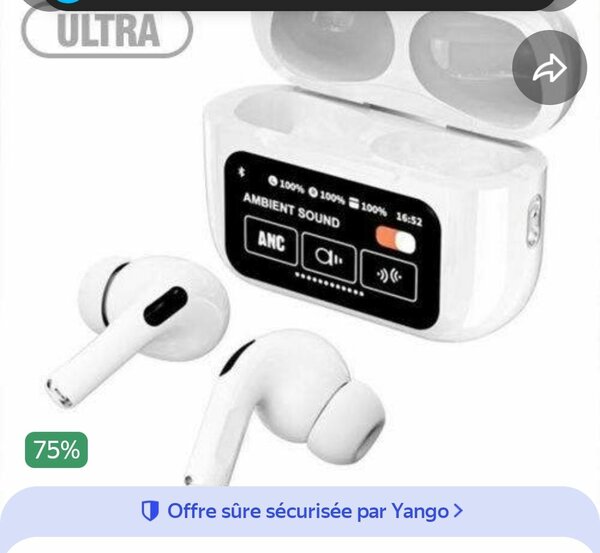 Écouteurs Sans Fil ANC Bluetooth