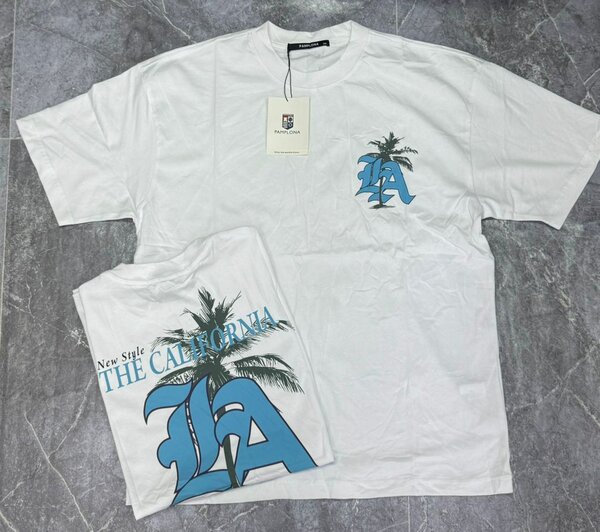 T-shirt imprimé palmier blanc