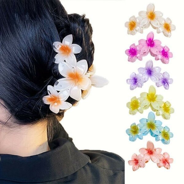 Clip foral et noeuf pour les cheveux