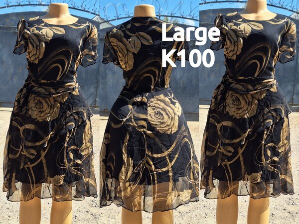 Beautiful and high-quality women's dress made of salaula silk