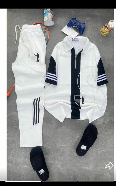 Ensemble survêtement sportswear homme blanc