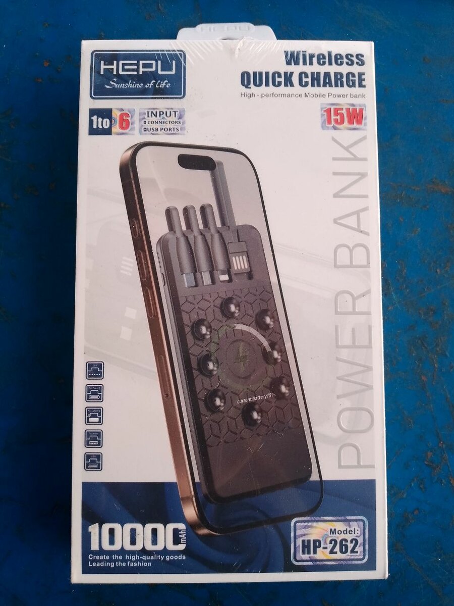 Chargeur sans fil HEPU 10000mAh