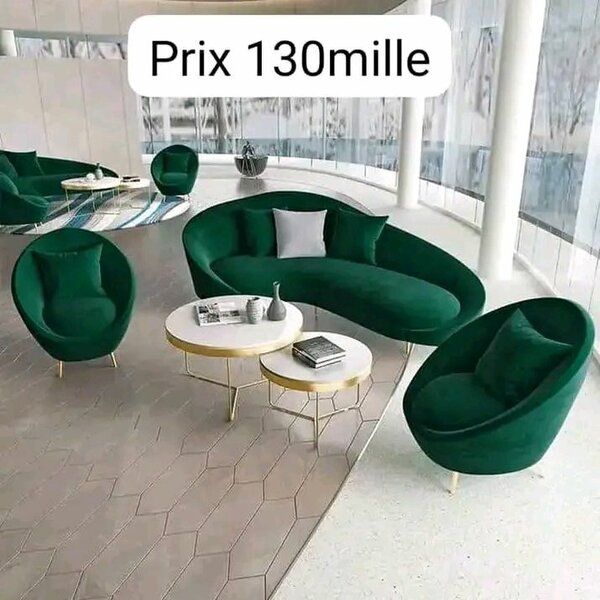 Ensemble de canapé luxe vert